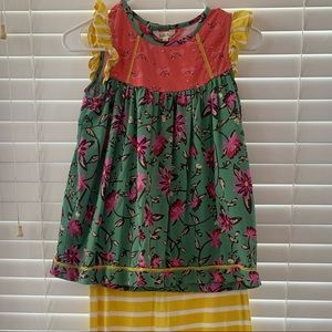 Matilda Jane 2 pc Top and Ruffle Set